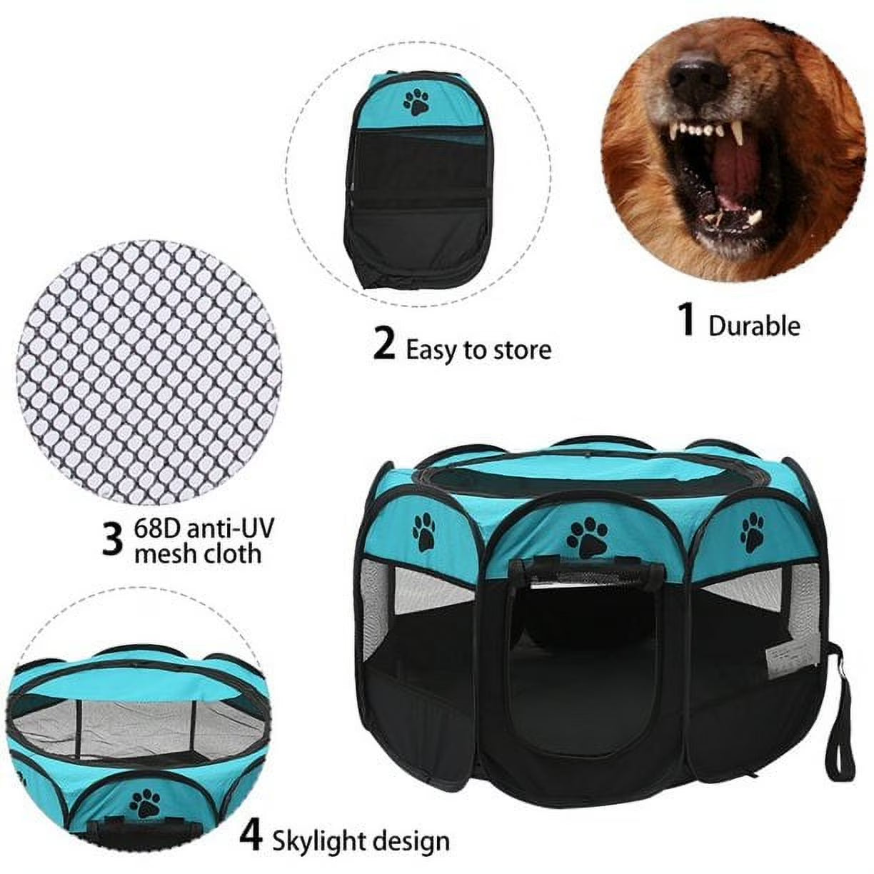 Portable Puppy Pet Tent & Play Pen