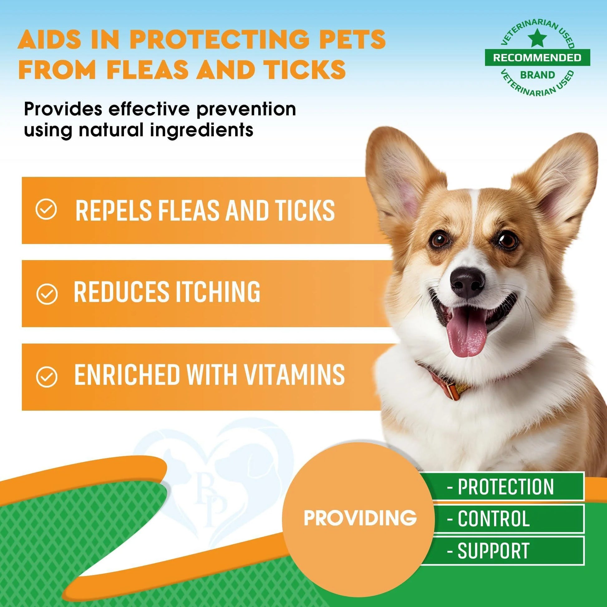 Oral Flea & Tick Prevention for Dogs and Cats - Natural Flea Control  & Treatment for Small and Large Dogs 
