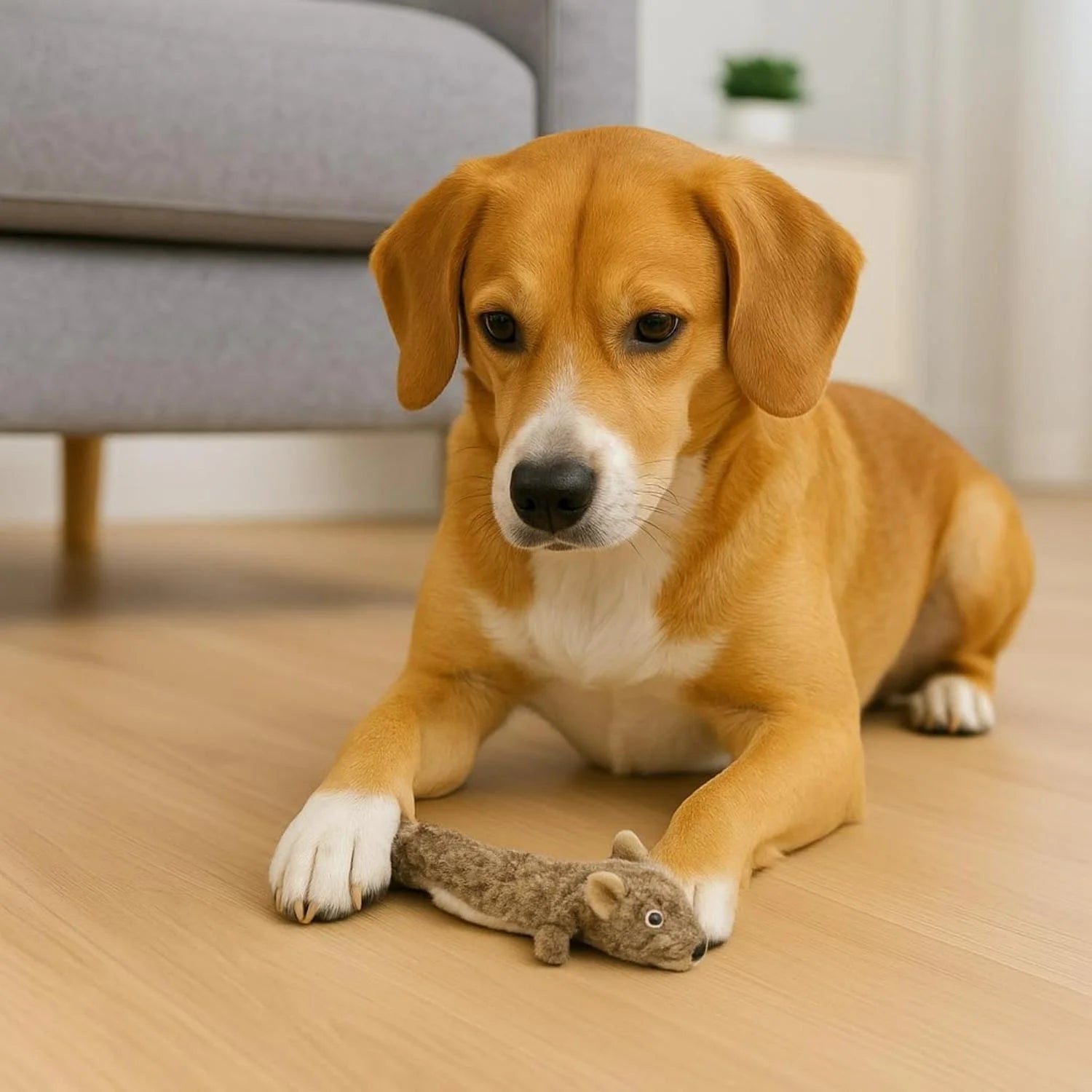 Extreme Quilted Squirrel Dog Toy