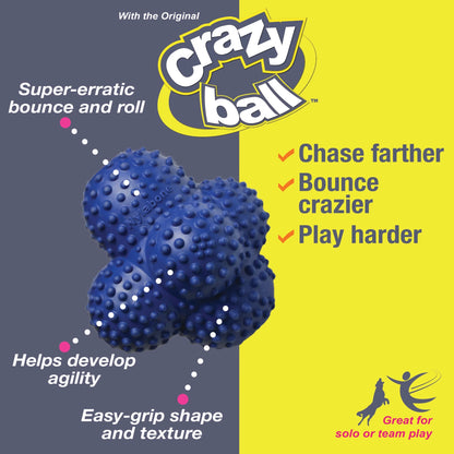 Power Play Crazy-Ball Dog Toy,  Large