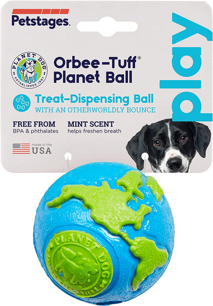 Tuff Planet Ball Treat-Dispensing Dog Toy, Medium