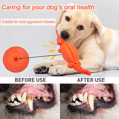 Chew Crocodile Toy - Teeth Cleaning for Medium, Large Dogs