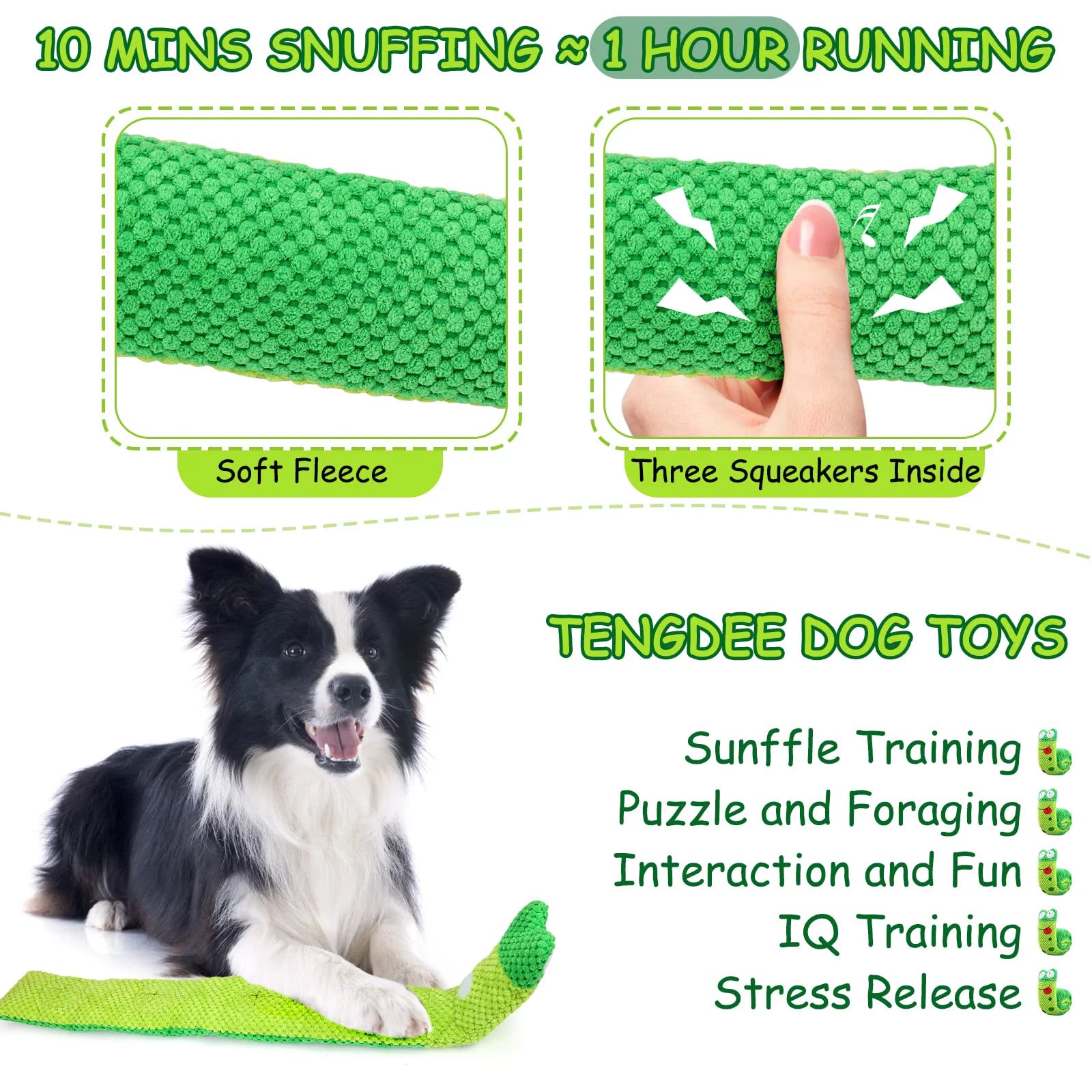Squeaky Snail Dog Toy Suitable for Small Medium and Large Dogs