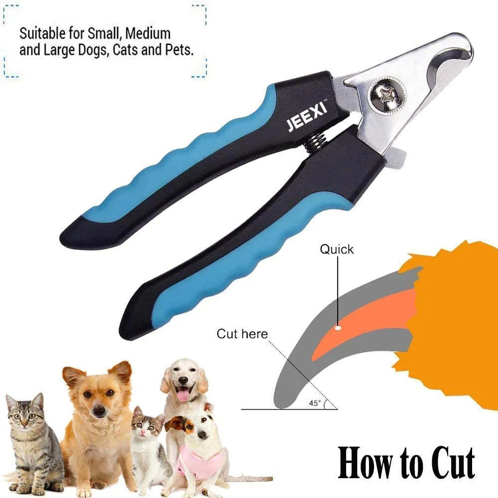Blue Dog Nail Clippers and Trimmer with Safety Guard