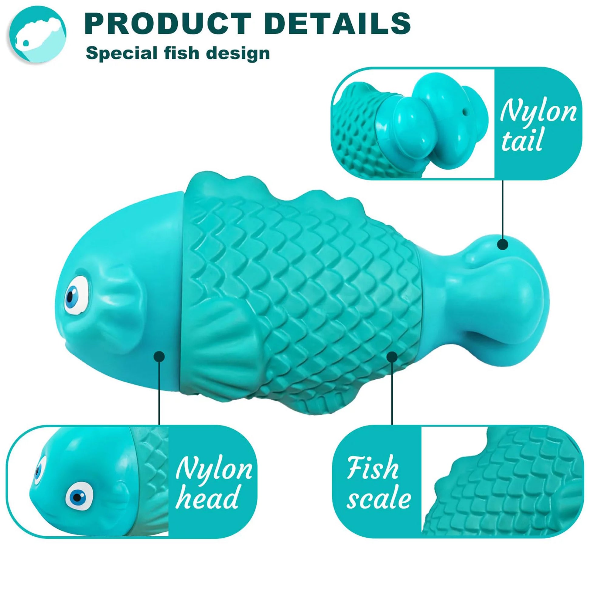Fish Chew Toy for Aggressive Chewers