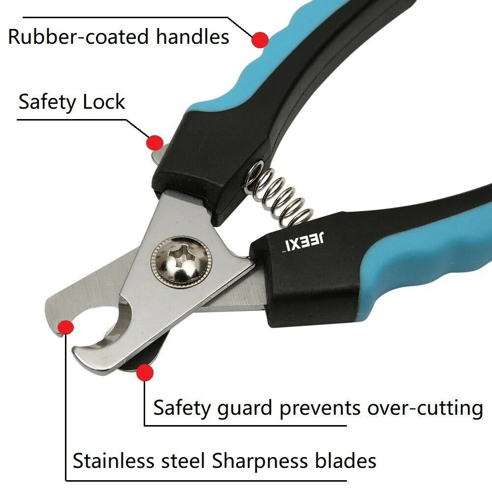 Blue Dog Nail Clippers and Trimmer with Safety Guard