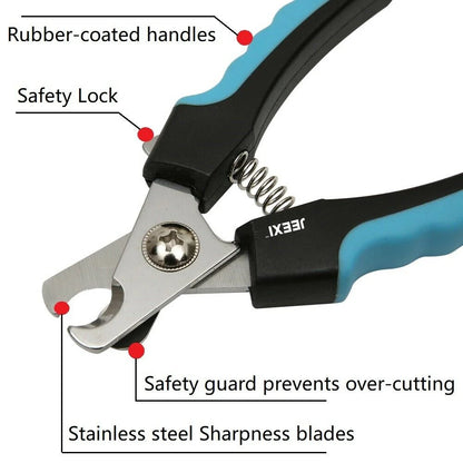 Blue Dog Nail Clippers and Trimmer with Safety Guard