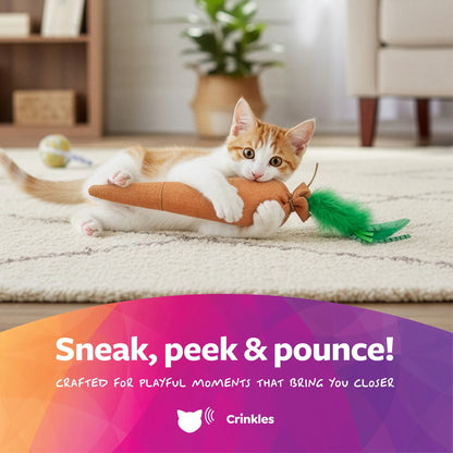 Carrot Kicker Plush Catnip Cat Toy