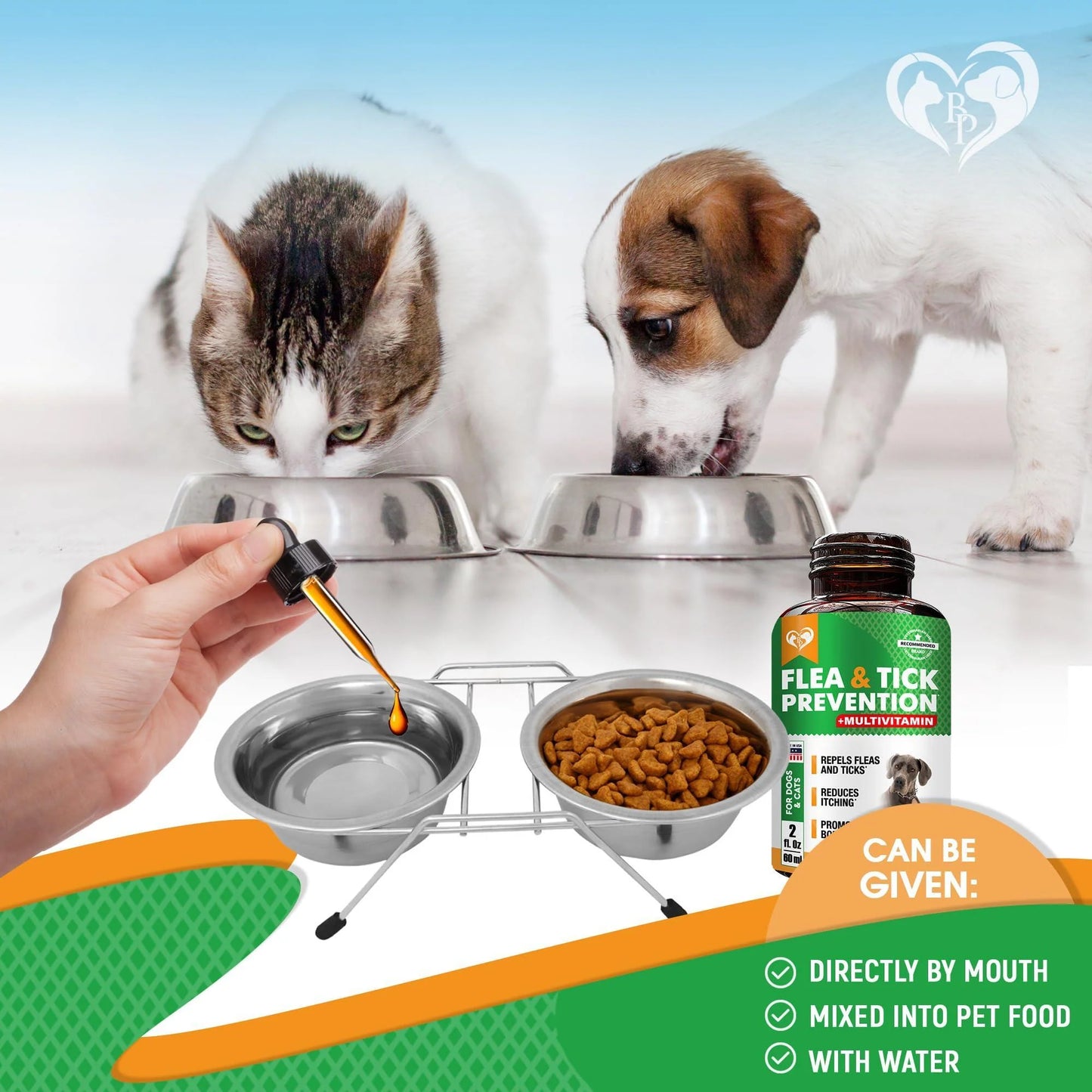 Oral Flea & Tick Prevention for Dogs and Cats - Natural Flea Control  & Treatment for Small and Large Dogs 