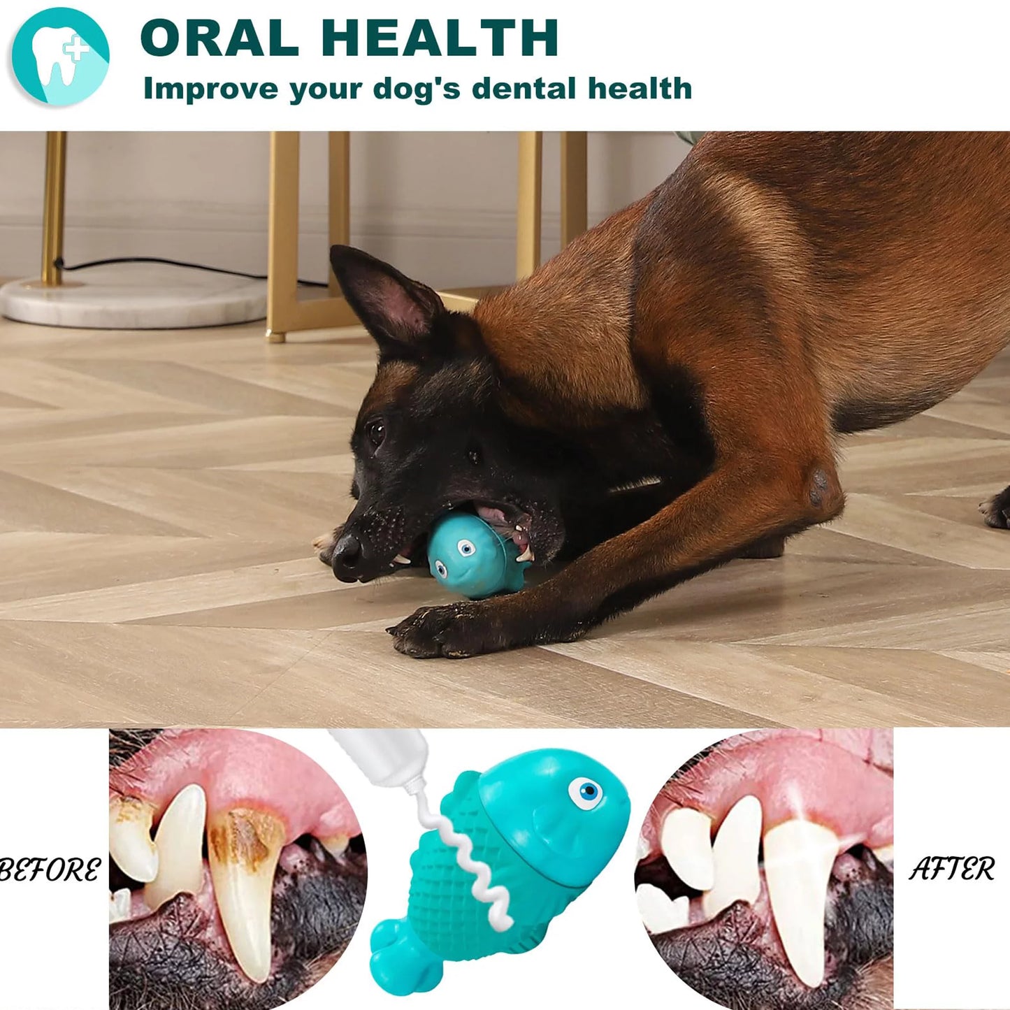 Fish Chew Toy for Aggressive Chewers