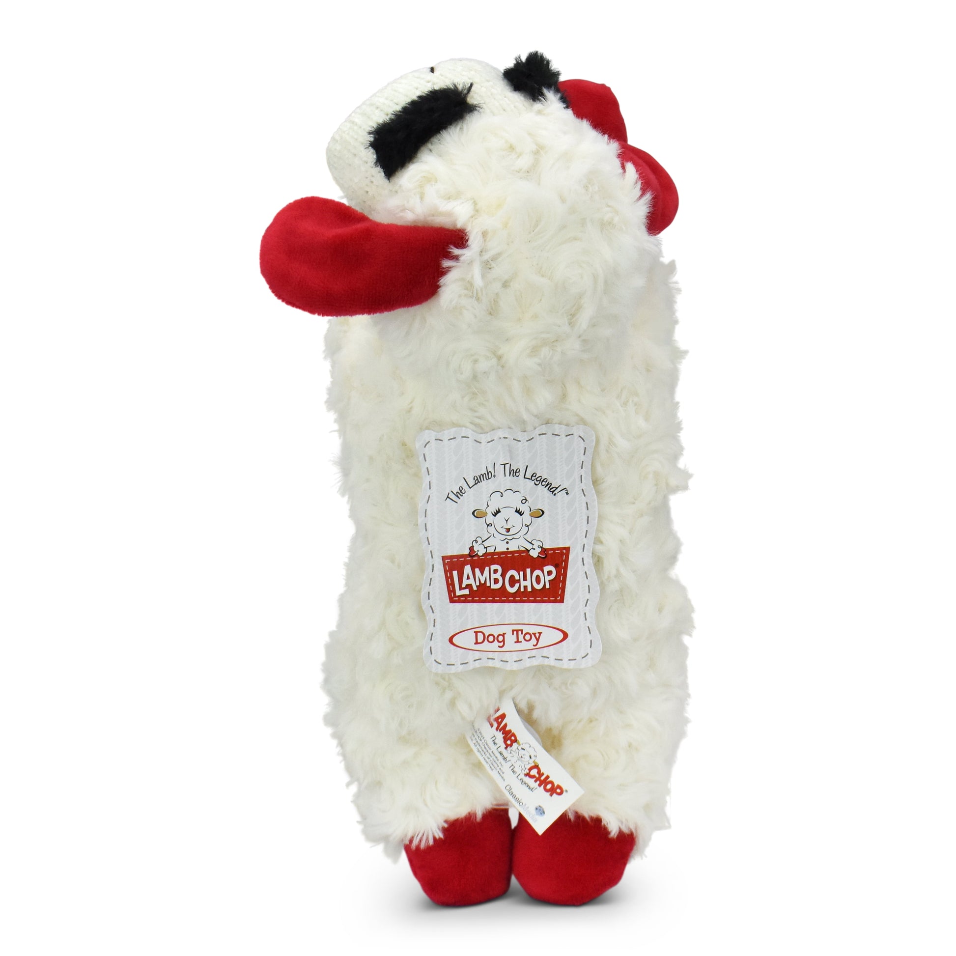 Lamb Chop Dog Toy with Squeaker, Medium