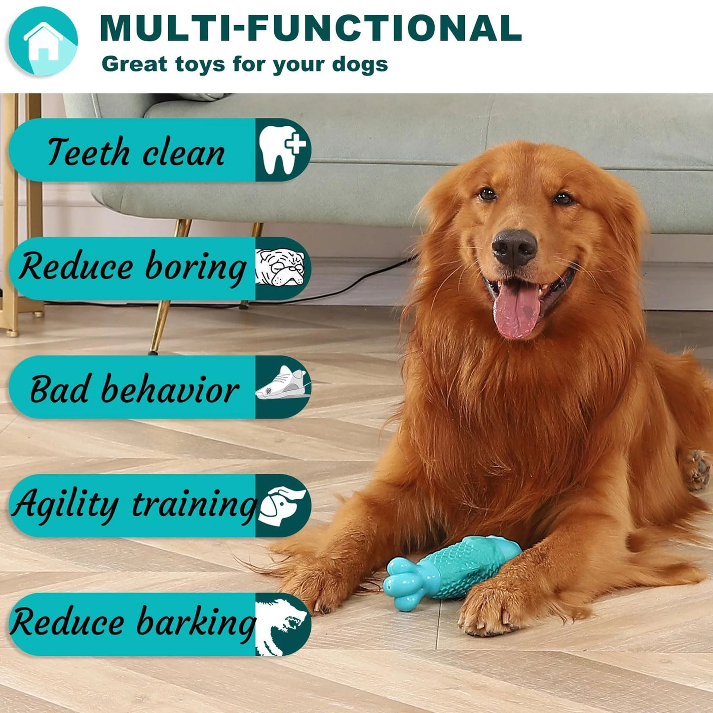 Fish Chew Toy for Aggressive Chewers