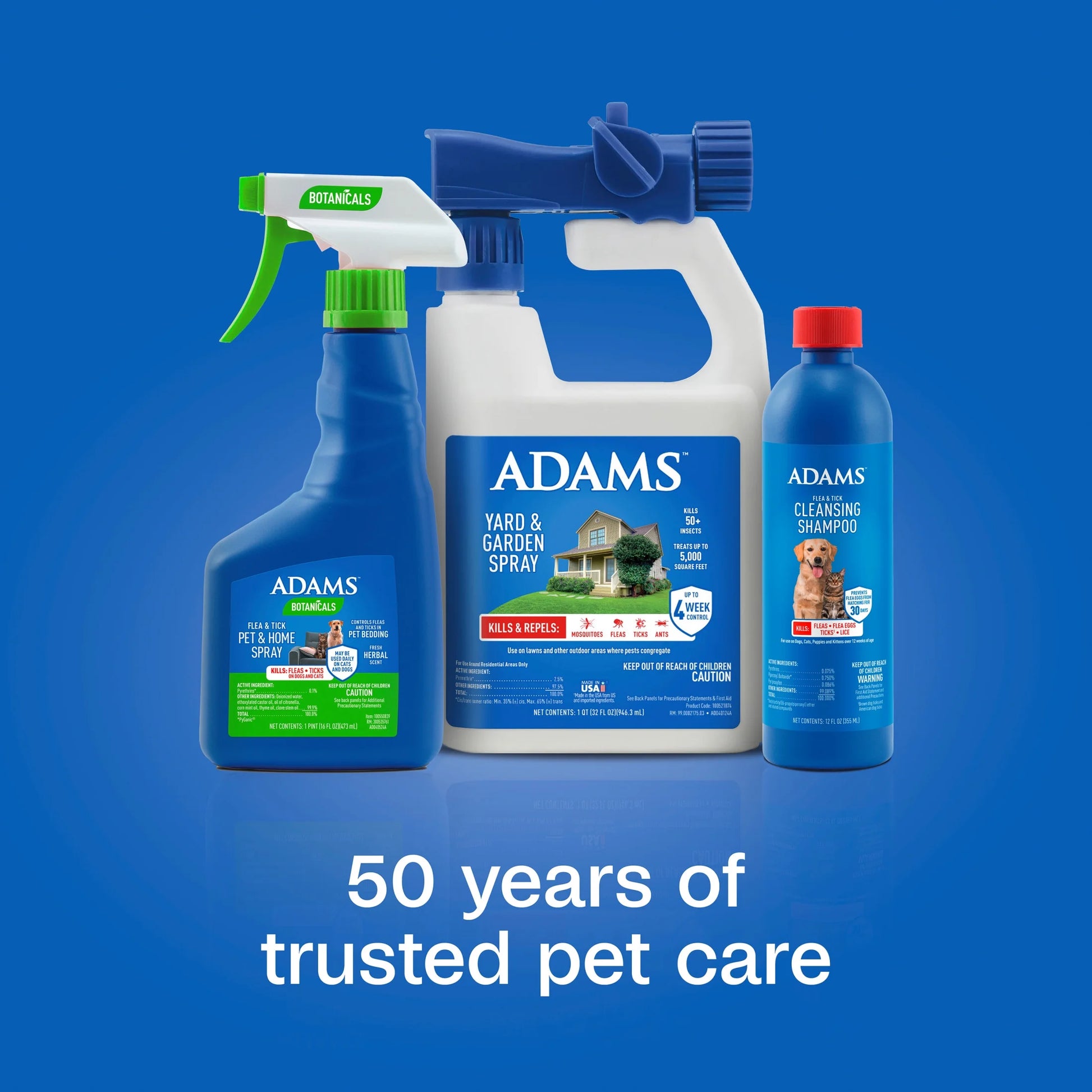 Flea & Tick Cleansing Shampoo for Dogs, Cats, Puppies & Kittens - 12 Fl Oz