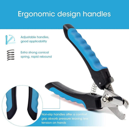 Blue Dog Nail Clippers and Trimmer with Safety Guard