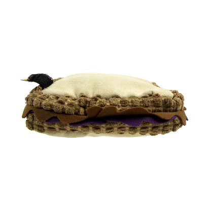 PB&J Squeaky Plush Chew Guard Dog Toy
