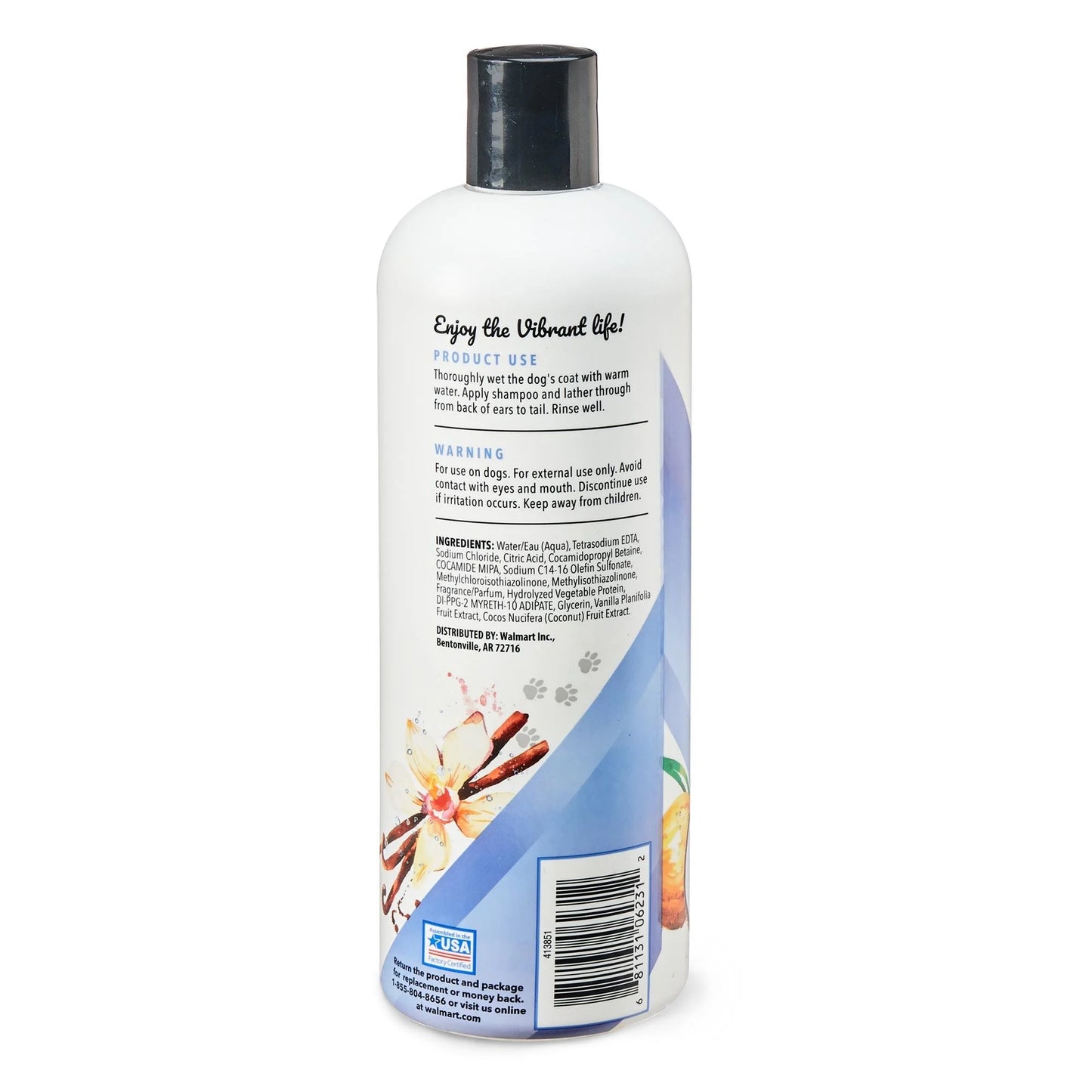4-In-1 Dog Shampoo, Vanilla Coconut Scent - 24 Fl Oz