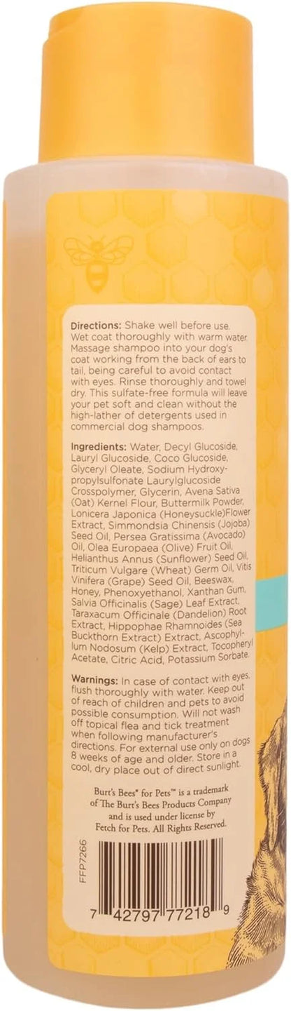Burt’s Bees Dog Itch Soothing Shampoo, Honeysuckle Scent - 16 Ounces