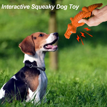 Chew Crocodile Toy - Teeth Cleaning for Medium, Large Dogs