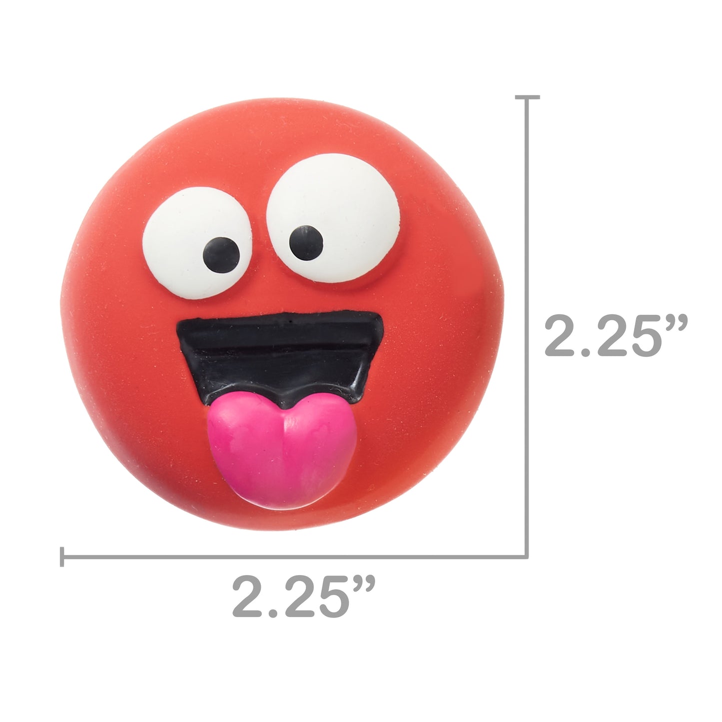5Pk EMOTICON LATEX DOG TOY
