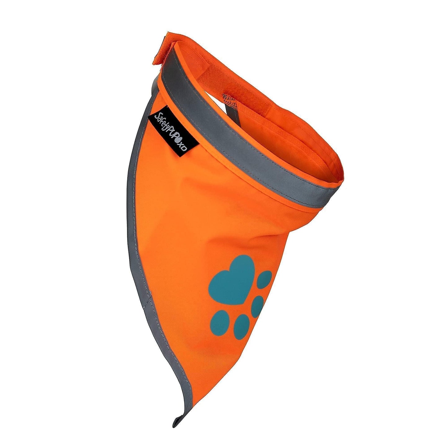 Orange Dog Bandana Neck Size 23 Inch Large Size Hi Visibility Reflective Blaze