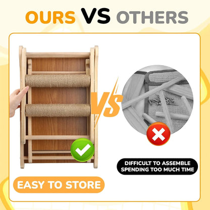Cat Scratching Ramp for Indoor with Cat Teaser