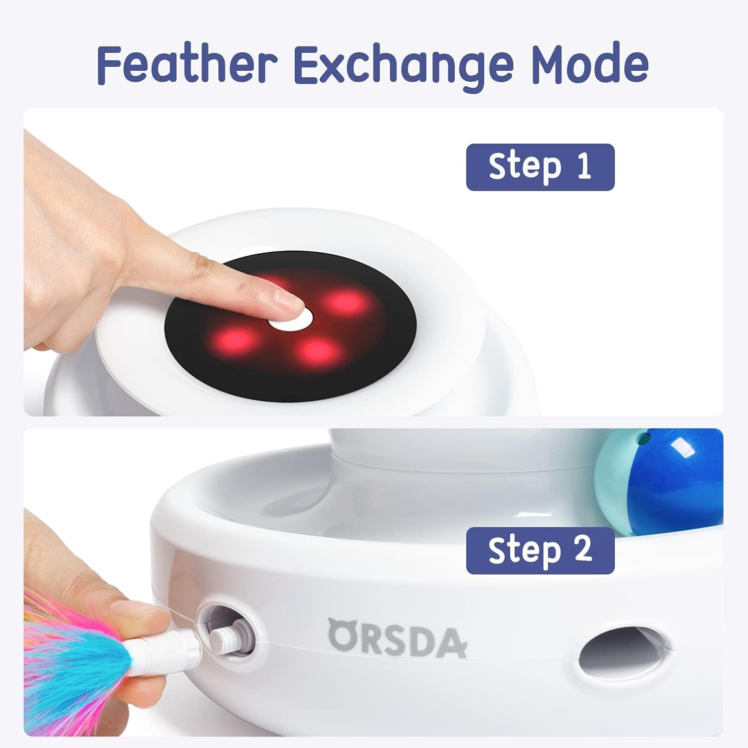 2-In-1 Interactive Cat Toy for Indoor Cats