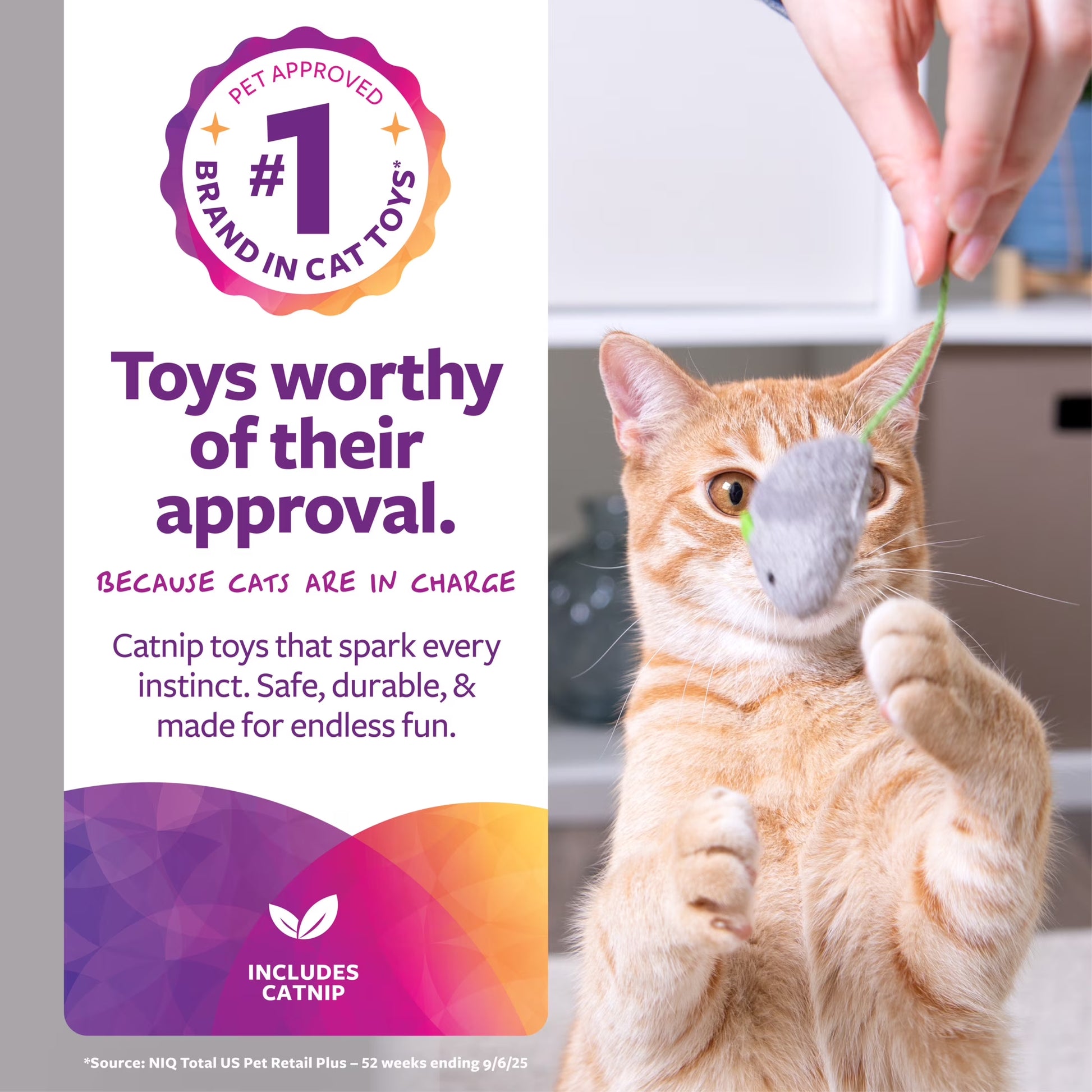Skitter Critters Value Pack, Soft Plush Catnip Filled Mice Cat Toys - 10 Count