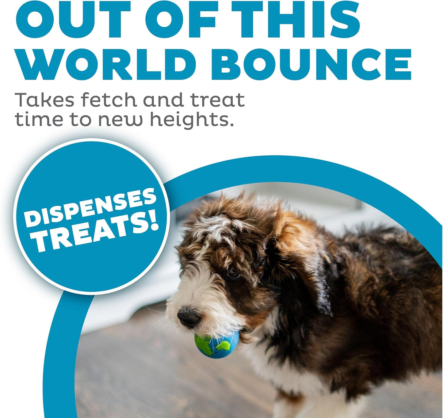 Tuff Planet Ball Treat-Dispensing Dog Toy, Medium