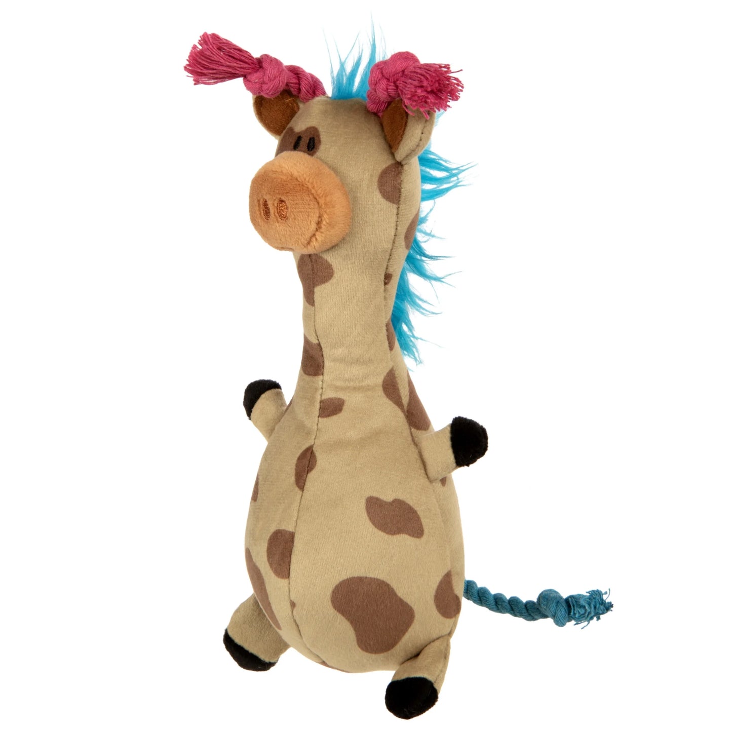 Tough 'N Fun Long Neck Giraffe Squeaky  Dog Toy