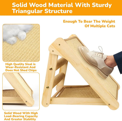 Cat Scratching Ramp for Indoor with Cat Teaser