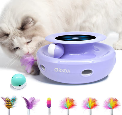 2-In-1 Interactive Cat Toy for Indoor Cats