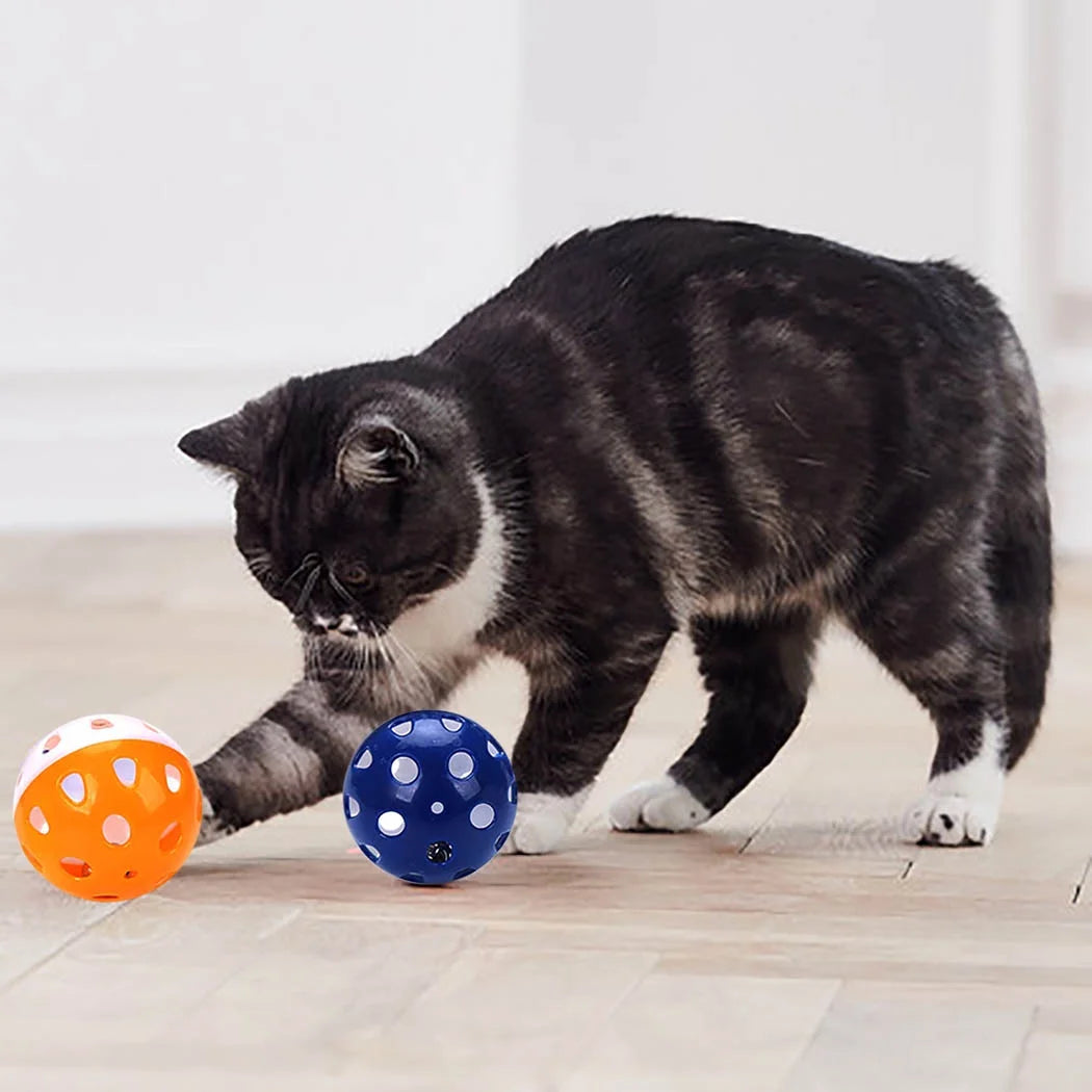 6PCS Cat Toy Bell Ball 