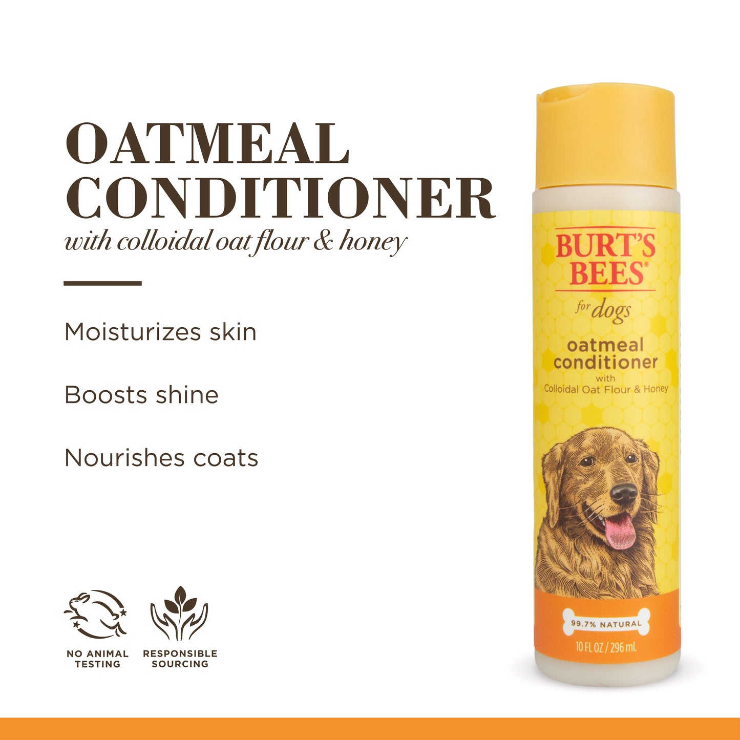 Burt's Bees for Pets - Natural Oatmeal Conditioner for Dogs 10 Oz.