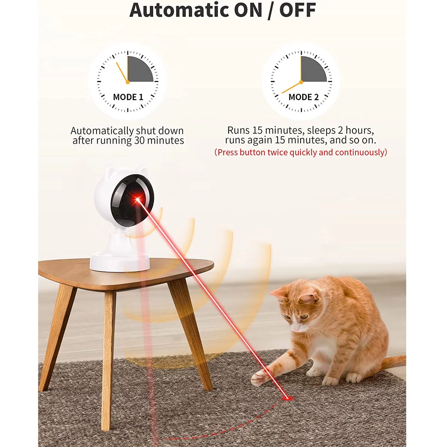 Interactive Laser Cat Toy for Indoor Cats