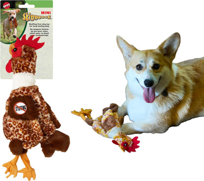 Skinneeez Chicken 13 Inch Stuffing-Free Plush Squeaky Dog Toy 