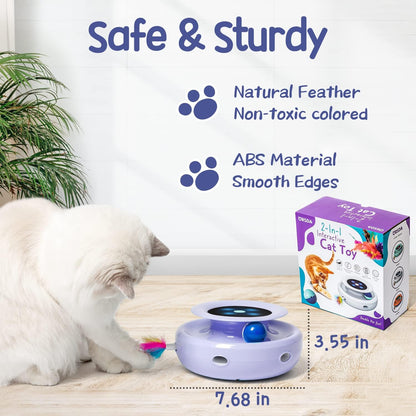 2-In-1 Interactive Cat Toy for Indoor Cats