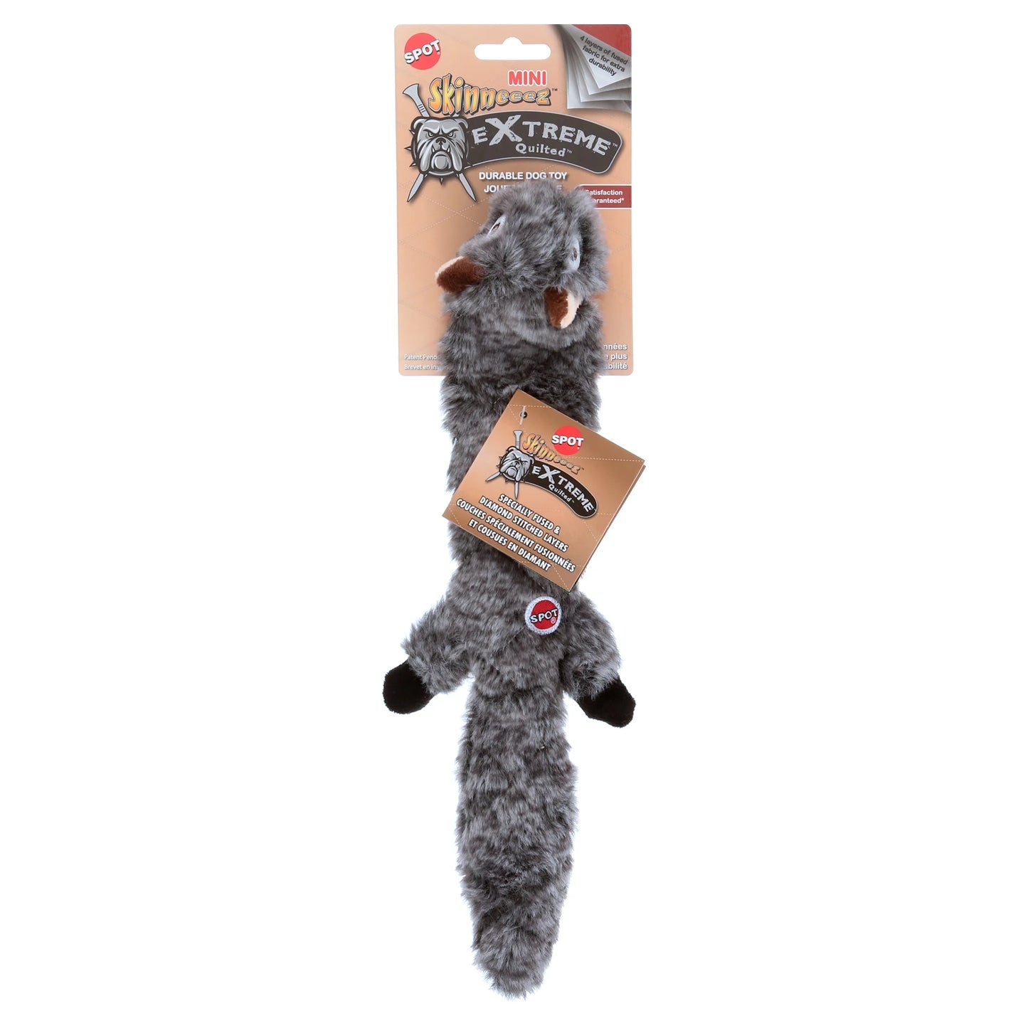 Extreme Quilted Squirrel Dog Toy