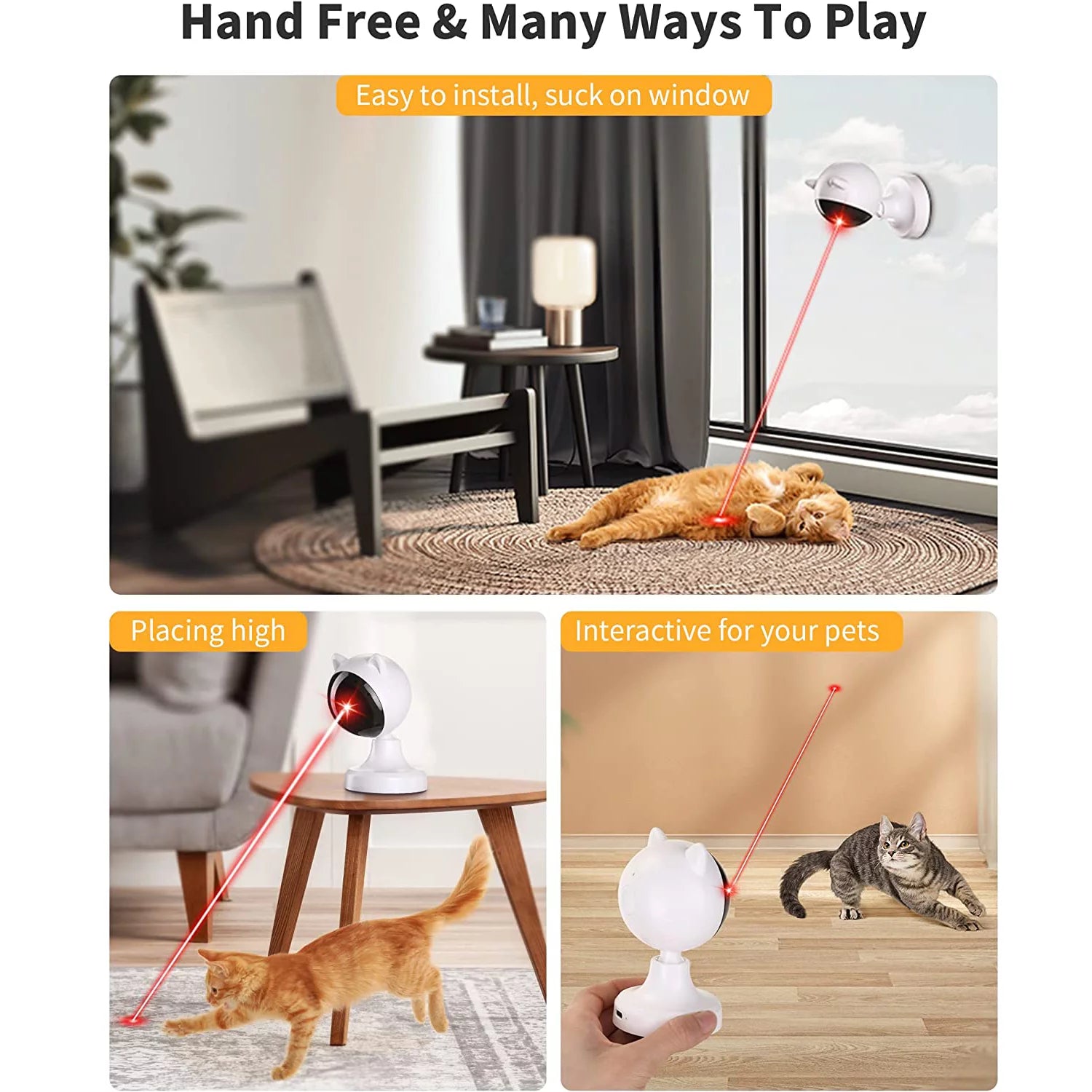 Interactive Laser Cat Toy for Indoor Cats
