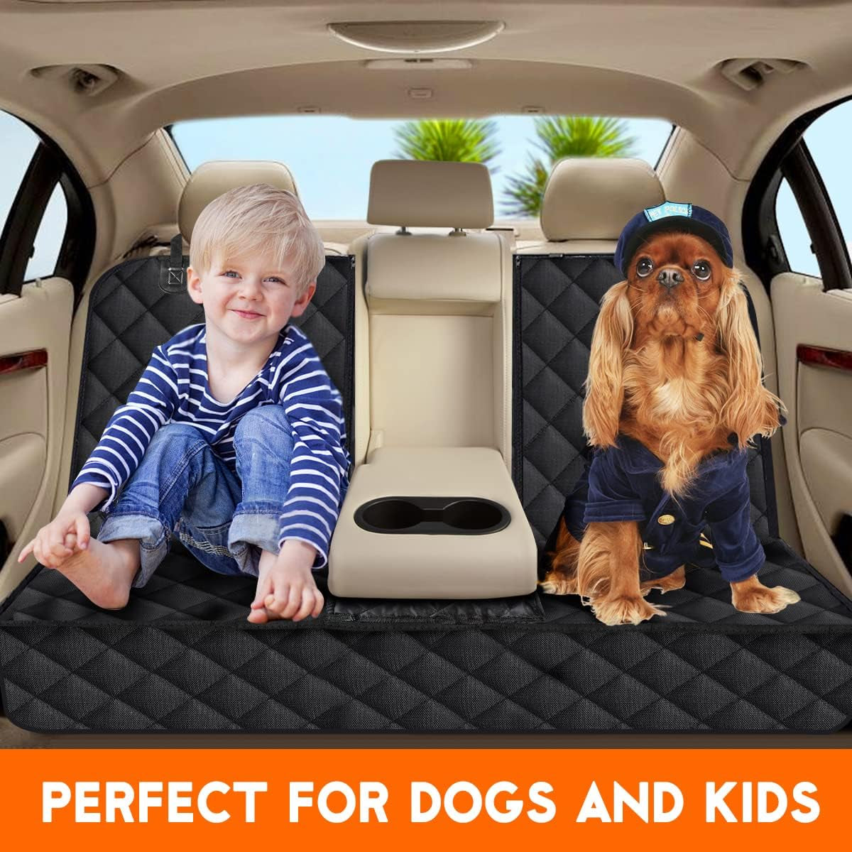 Dog Car Seat Cover - Waterproof Bench Car Seat Cover