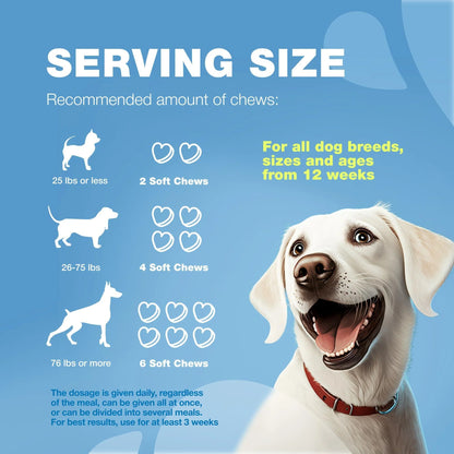 Hemp Calming Chews for Dogs - Anxiety Relief 